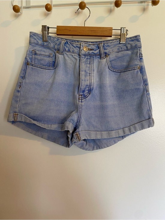 Brandy Melville Pants - Brandy Melville Light Blue Washed Denim High-Rise Shorts